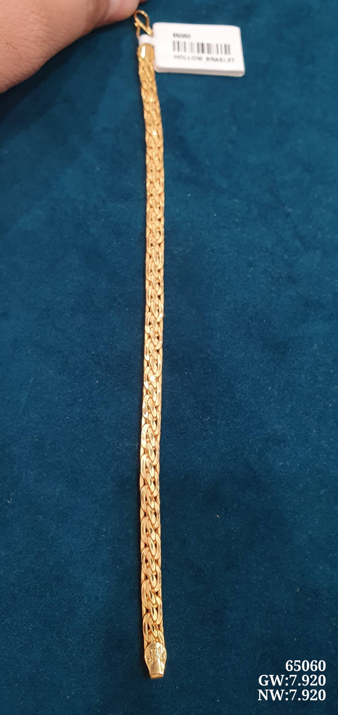 22K Hollow Braslet G.Hand Chain