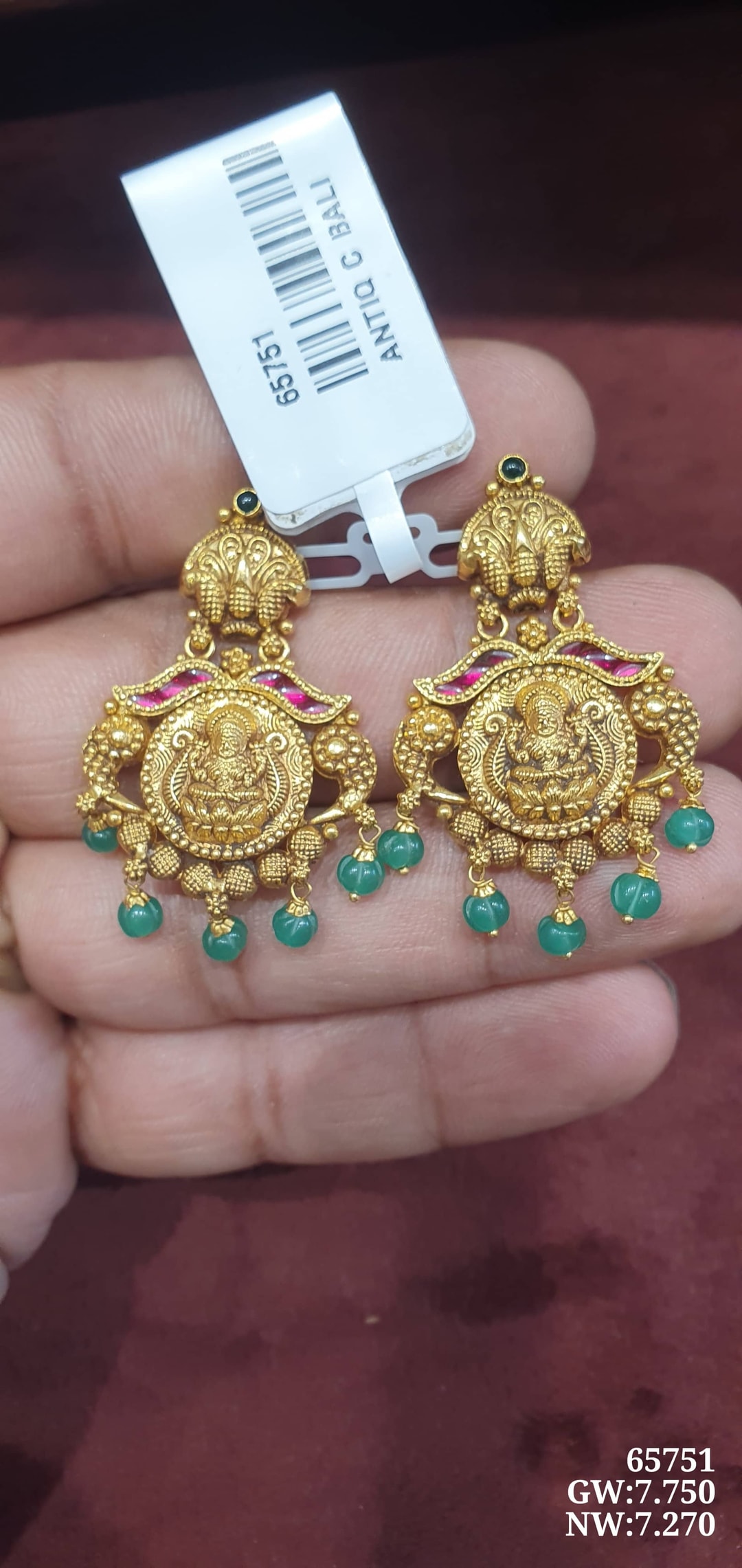 22K Antiq C Bali Tops & Hangings
