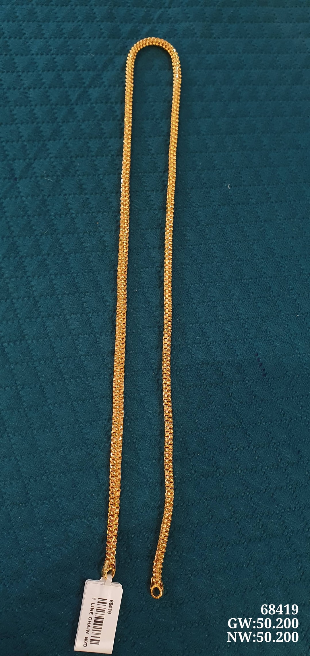 22K 1 Line Chain W/O