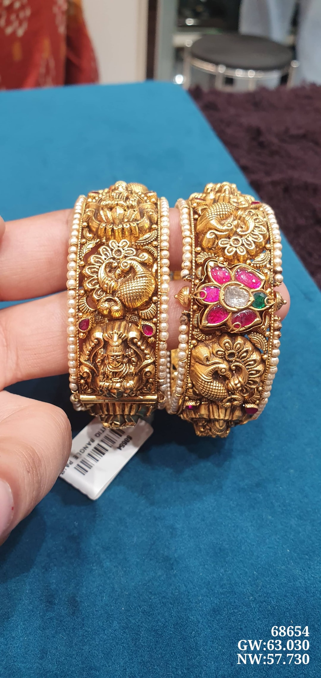 22K Antiq Bangle Pair