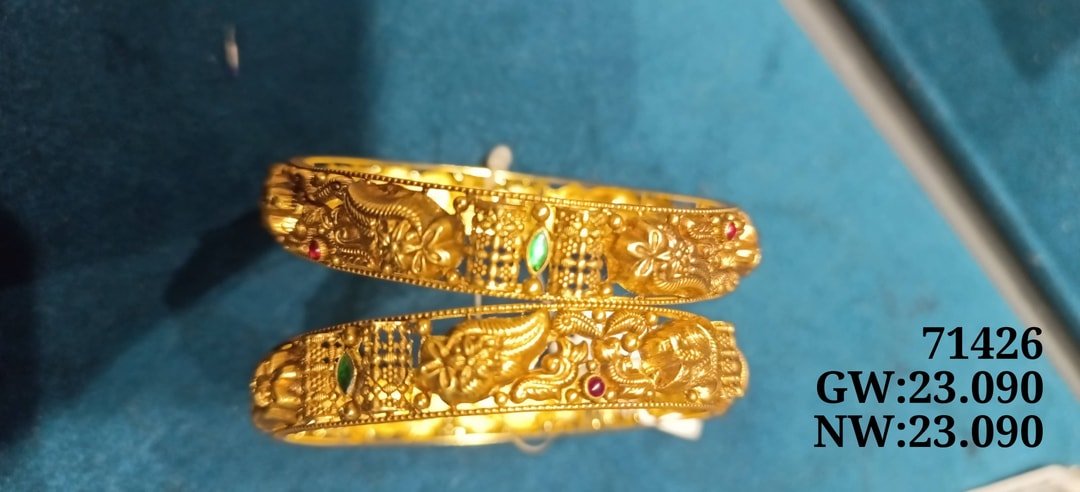 22K Antiq Bangle Pair