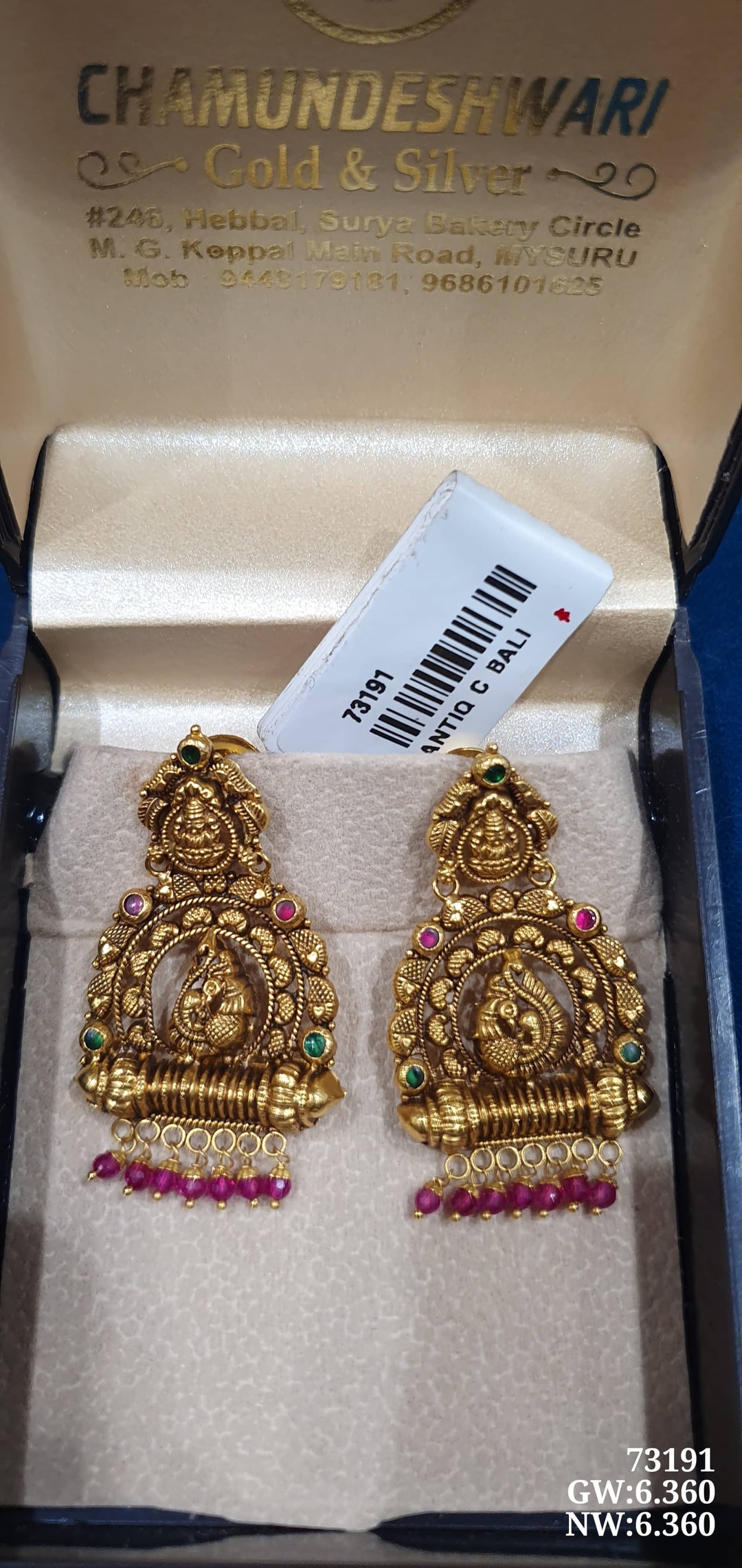 22K Antiq C Bali Tops & Hangings