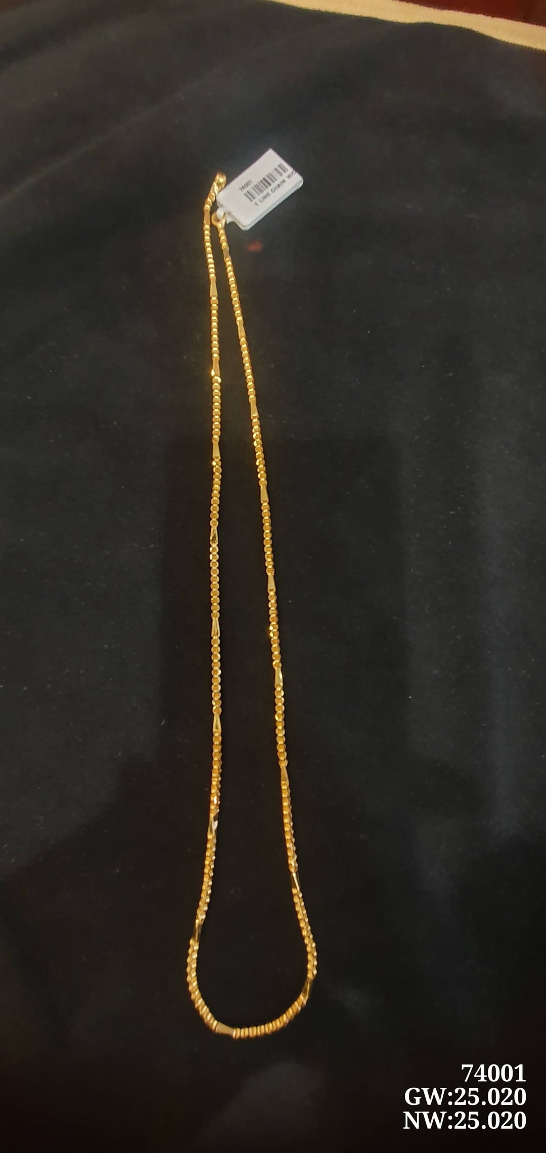 22K 1 Line Chain W/O