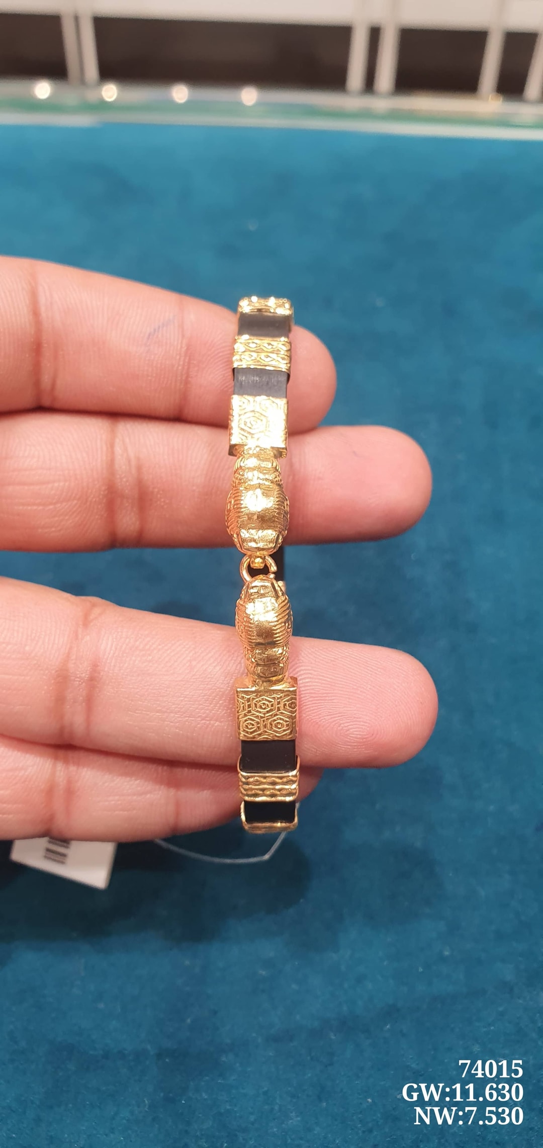 22K B Tube Kada Bangle