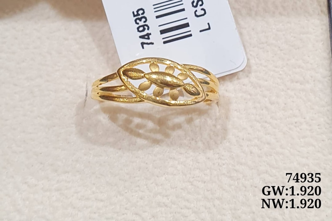 22K L Cst Ring