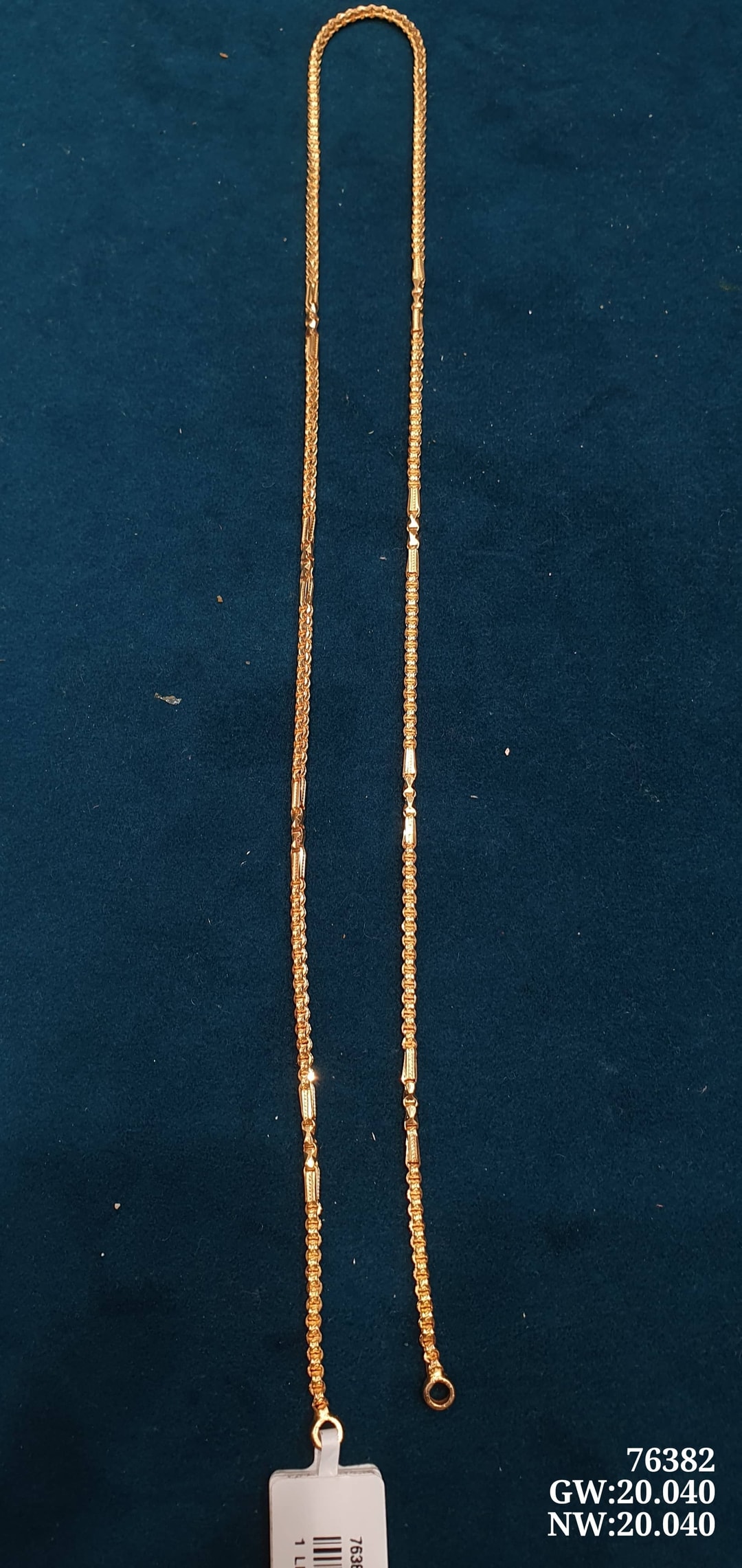 22K 1 Line Chain W/O