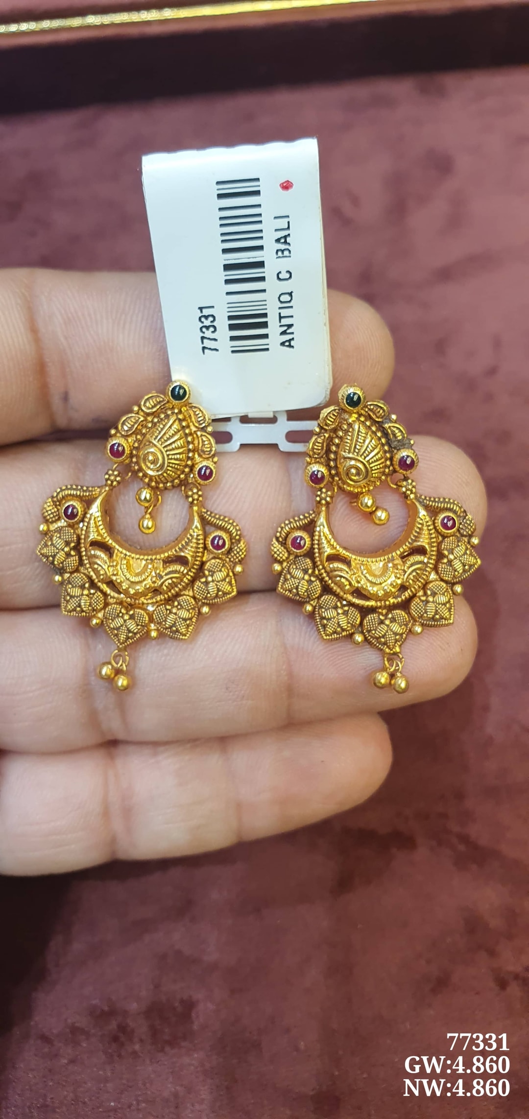 22K Antiq C Bali Tops & Hangings