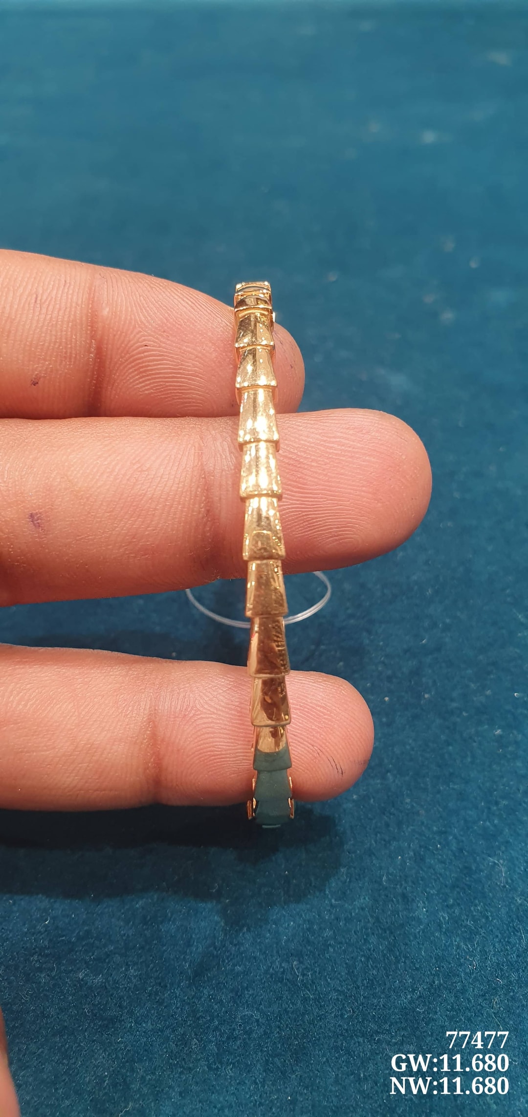 22K L Single Kada Bangle